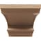 Ekena Millwork 11"W x 22"D x 11"H Wide Diane Rough Cedar Woodgrain TimberThane Corbel, Primed Tan CORUR11X22X11DIARCPR - alternate 4